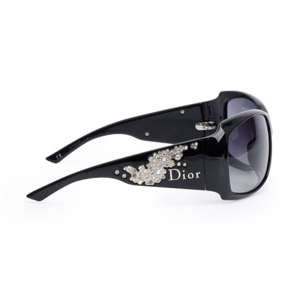 Christian Dior D2895 Black Acetate Strassy Sunglasses