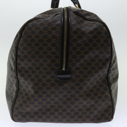 Luxury CELINE Macadam Canvas Boston Bag PVC Black  67629