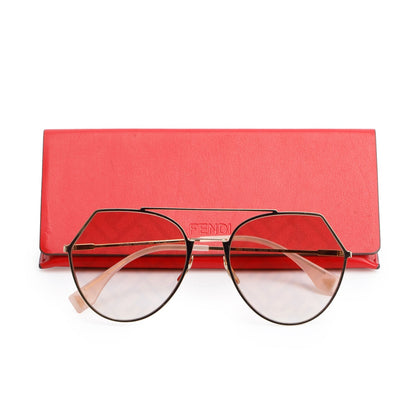 Fendi FF0194 Pink Gradient Geometric Sunglasses