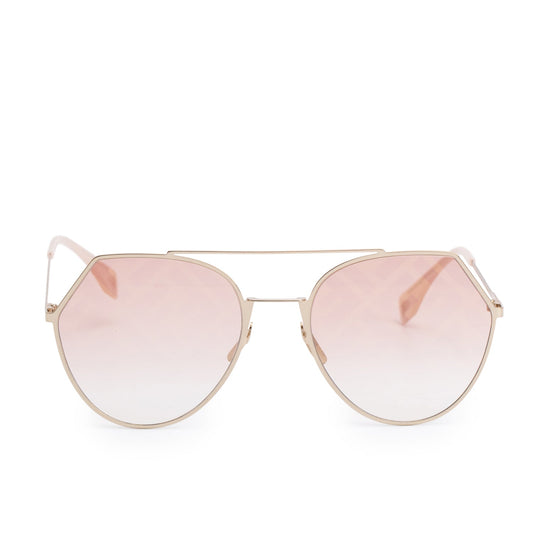 Fendi FF0194 Pink Gradient Geometric Sunglasses