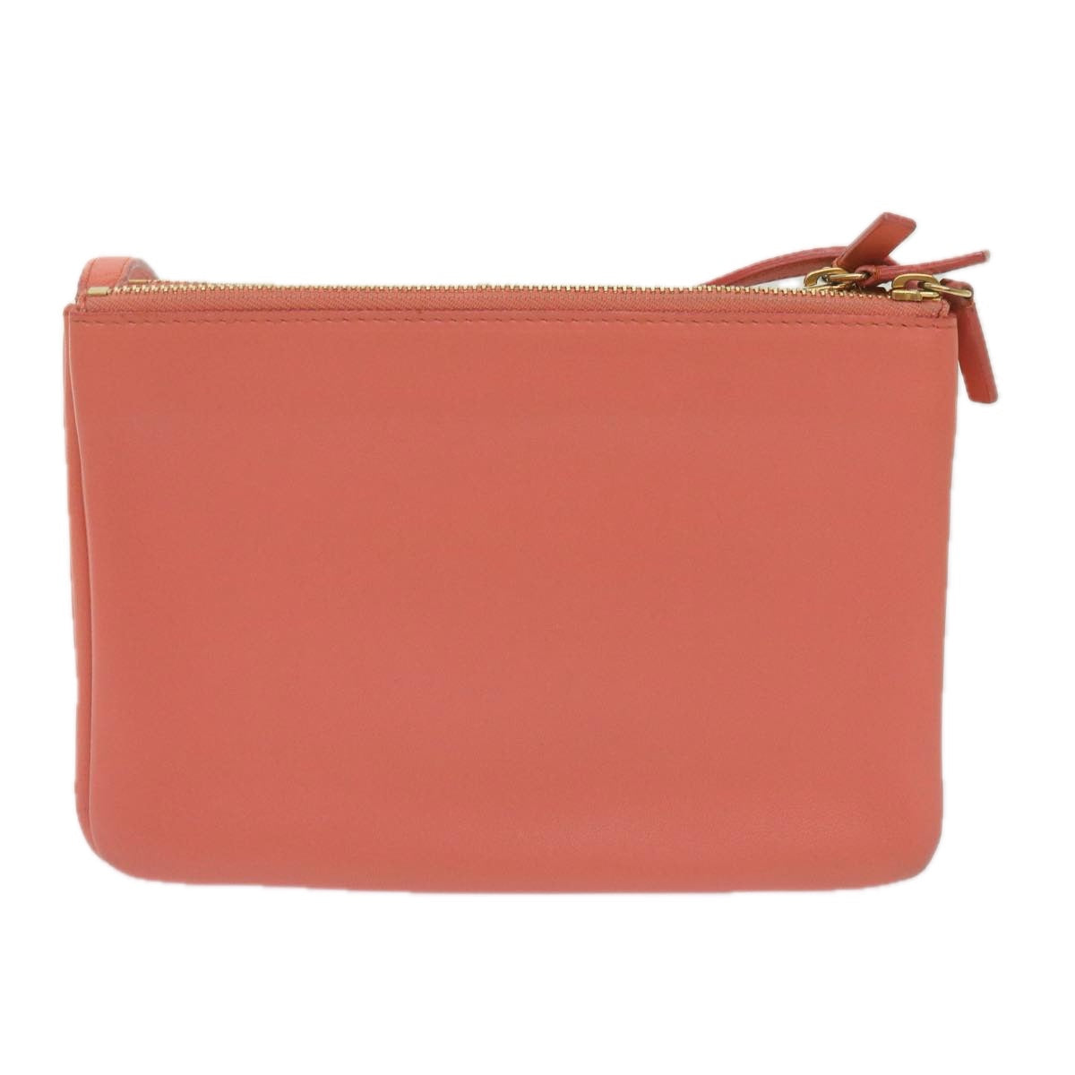 Luxury CELINE Trio Shoulder Bag Leather Pink  67657