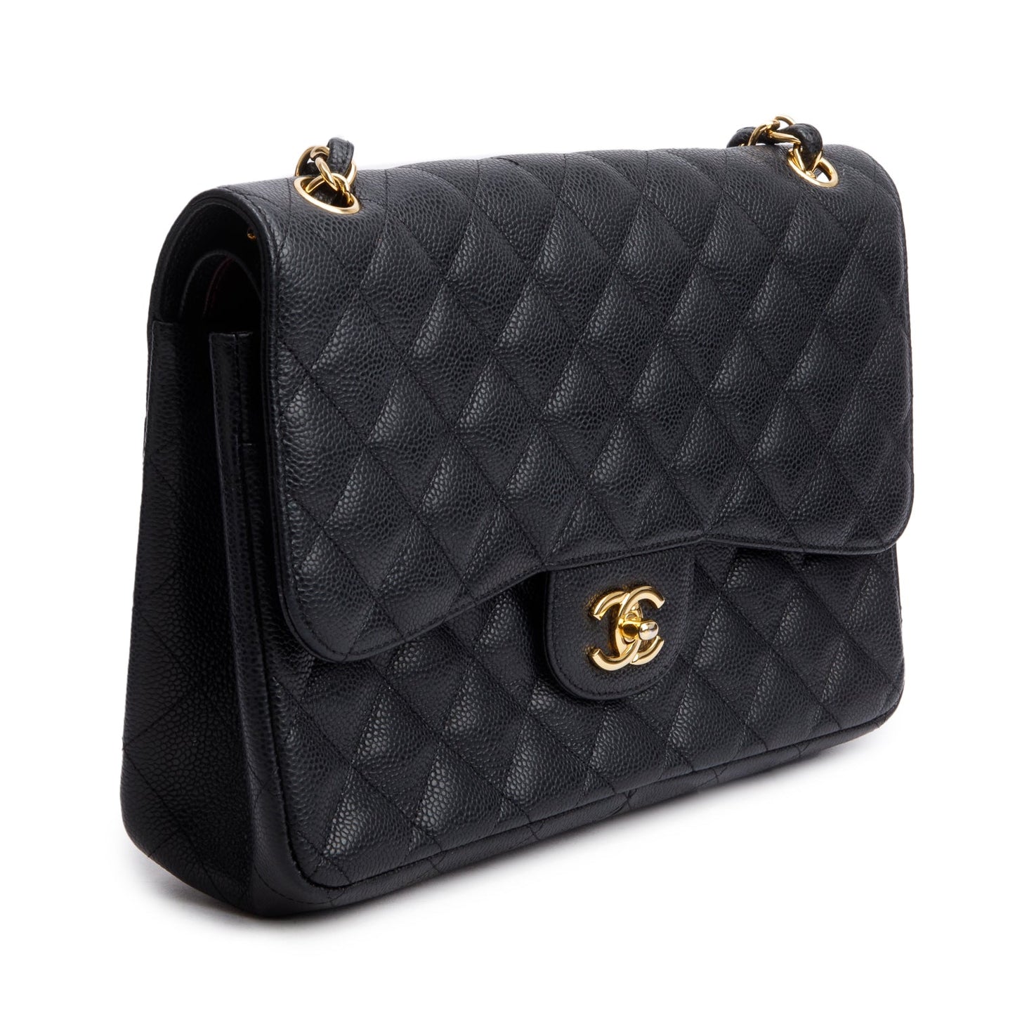 Chanel Black Caviar Jumbo Classic Double Flap Bag