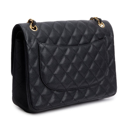 Chanel Black Caviar Jumbo Classic Double Flap Bag