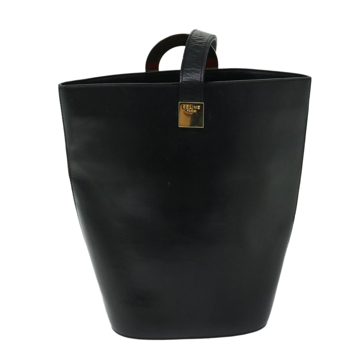 Luxury CELINE Shoulder Bag Leather Black  67807