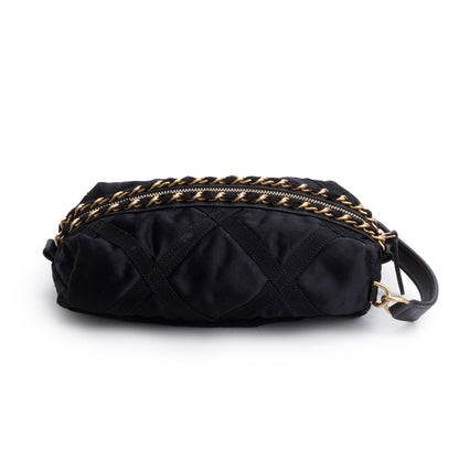 Chanel 2021 Black Nylon Grosgrain Lifestyle Pouch