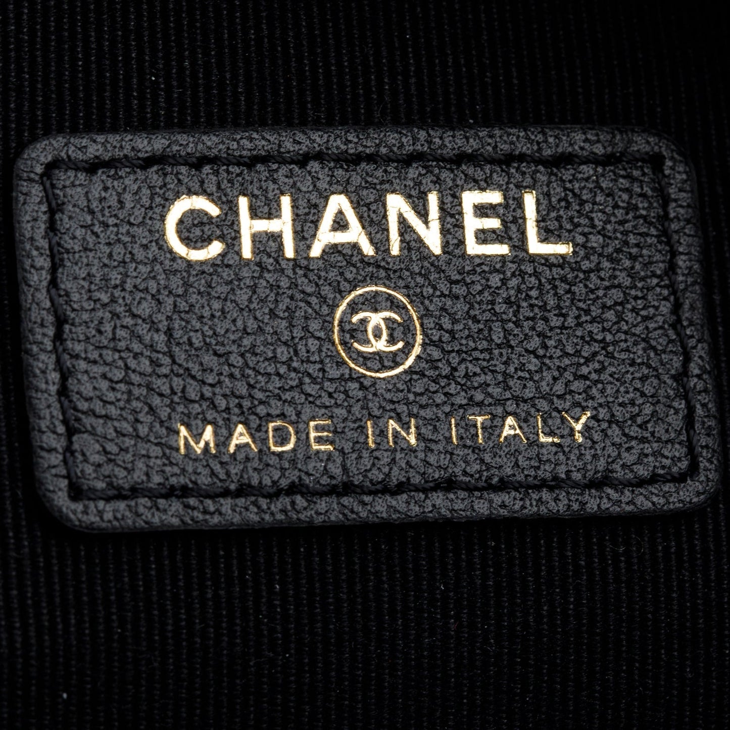Chanel 2021 Black Nylon Grosgrain Lifestyle Pouch