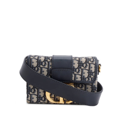 Christian Dior Blue Oblique 30 Montaigne Box Bag