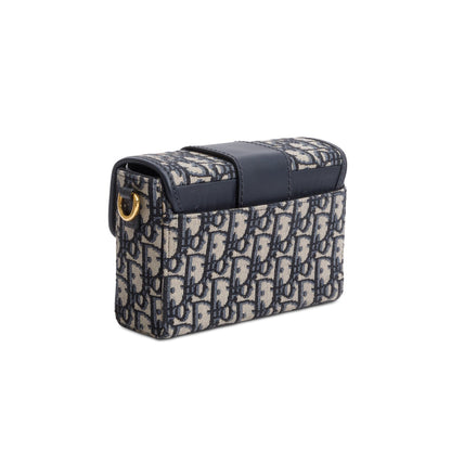 Christian Dior Blue Oblique 30 Montaigne Box Bag
