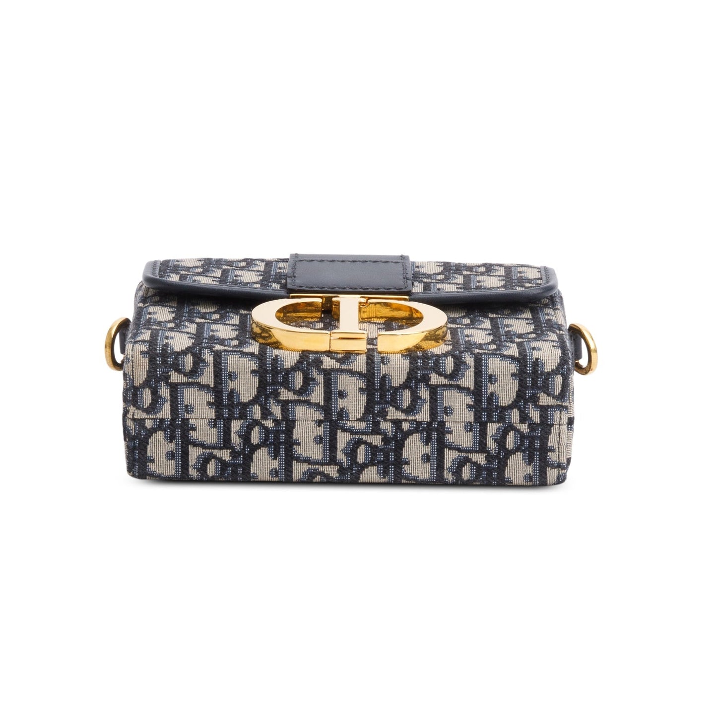 Christian Dior Blue Oblique 30 Montaigne Box Bag