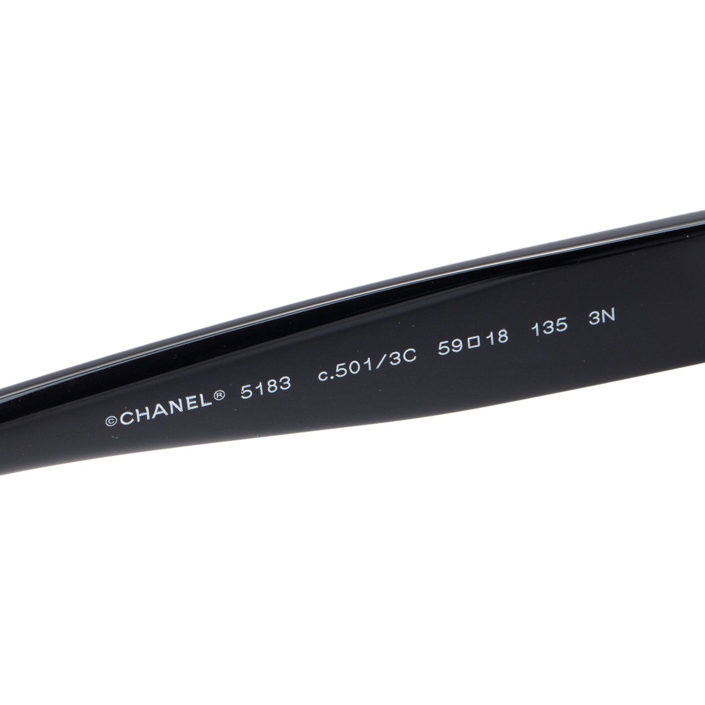 Chanel 5183 Black Acetate CC Square Sunglasses