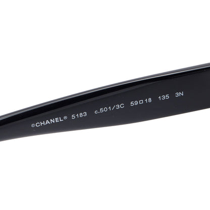 Chanel 5183 Black Acetate CC Square Sunglasses