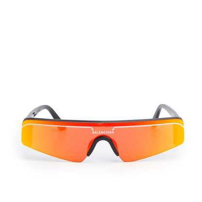 Balenciaga BB0003S Orange Shield Sunglasses
