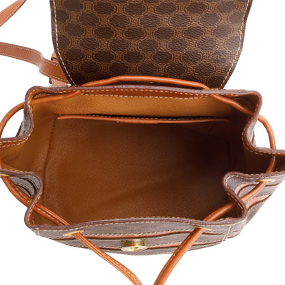 Celine Vintage Brown Monogram Macadam Backpack
