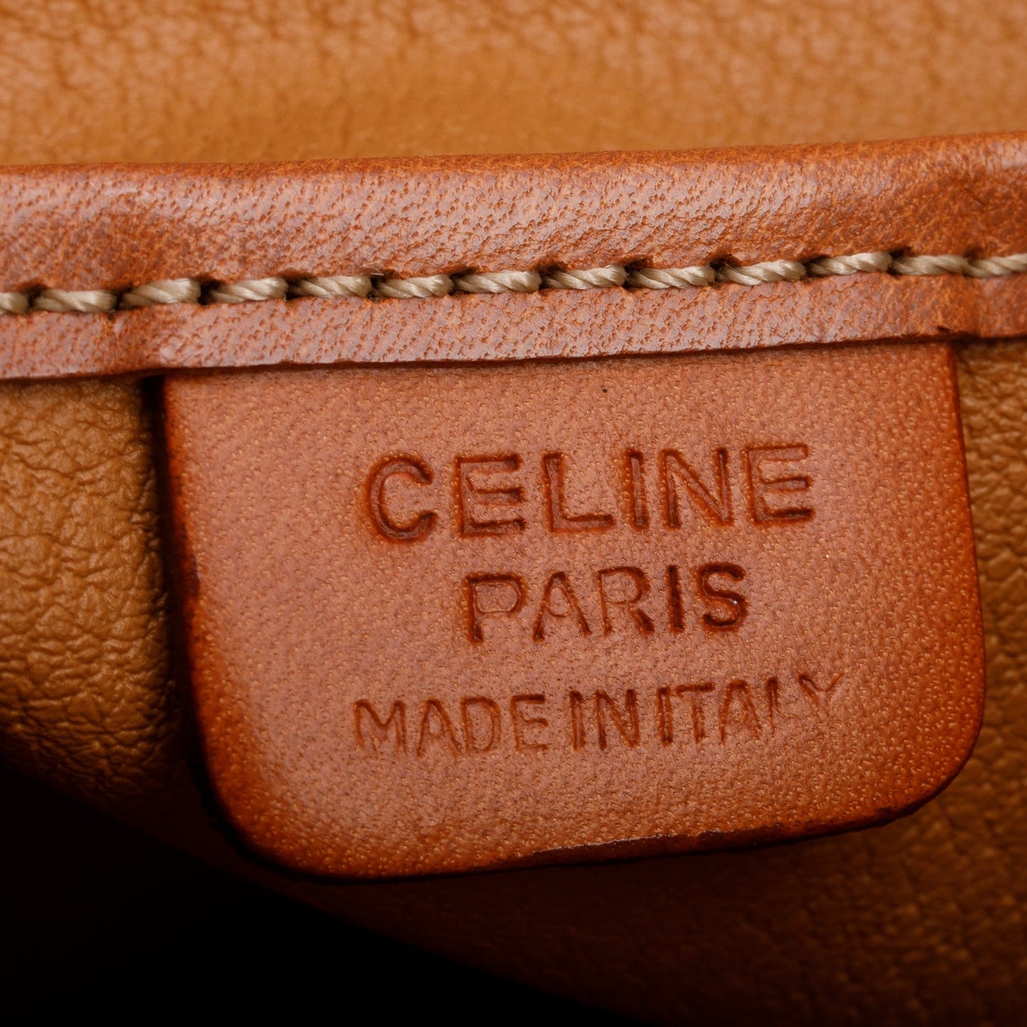 Celine Vintage Brown Monogram Macadam Backpack