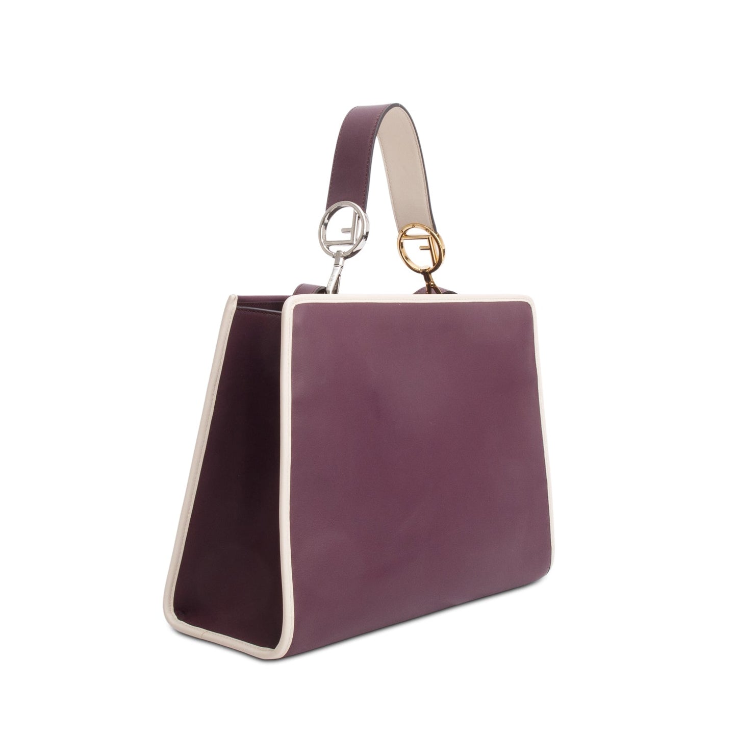 Fendi Purple Calfskin Medium Runaway Tote
