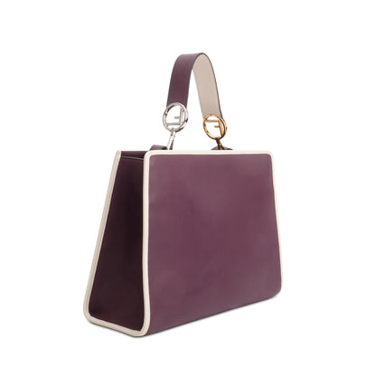 Fendi Purple Calfskin Medium Runaway Tote