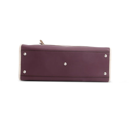 Fendi Purple Calfskin Medium Runaway Tote