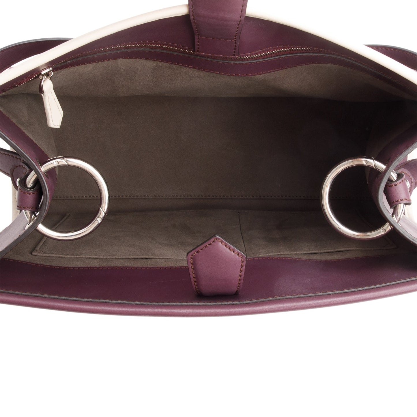 Fendi Purple Calfskin Medium Runaway Tote