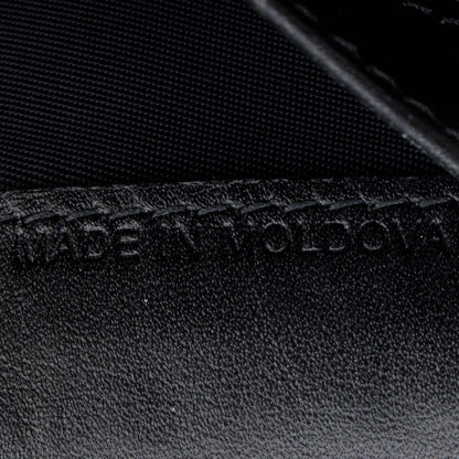Burberry Black Embossed Leather Cavendish Check Continental Wallet