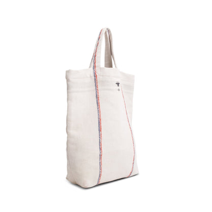 Christian Dior Beige Canvas 'L'union Fait La Force' Tote Bag