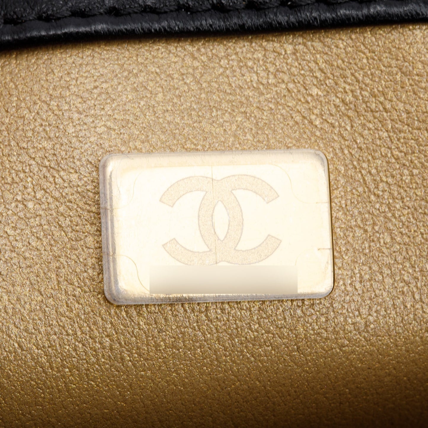 Chanel 2025 Black Quilted Lambskin Pearl Crush Mini Rectangular Flap Bag