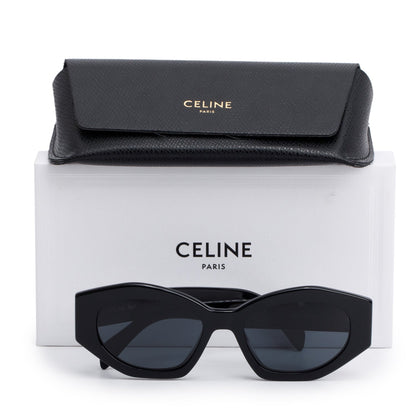 Celine CL40238U Black Cat Eye Triomphe Sunglasses
