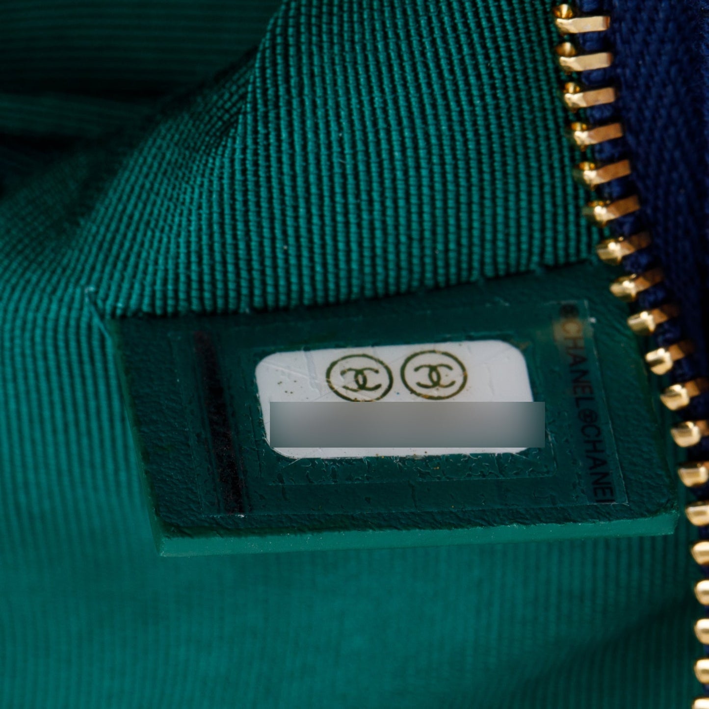 Chanel Blue Quilted Jersey O-Case Clutch