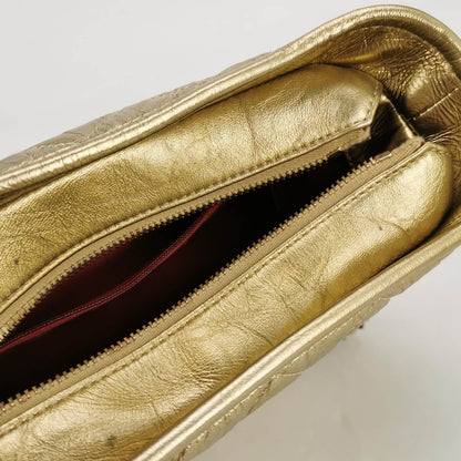Chanel Gabrielle Hobo 2019 Gold Leather Small Crossbody Bag