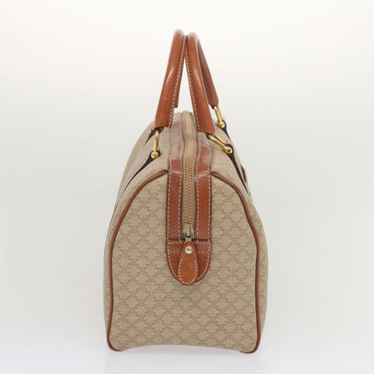 Luxury CELINE Macadam Canvas Boston Bag Beige  68007