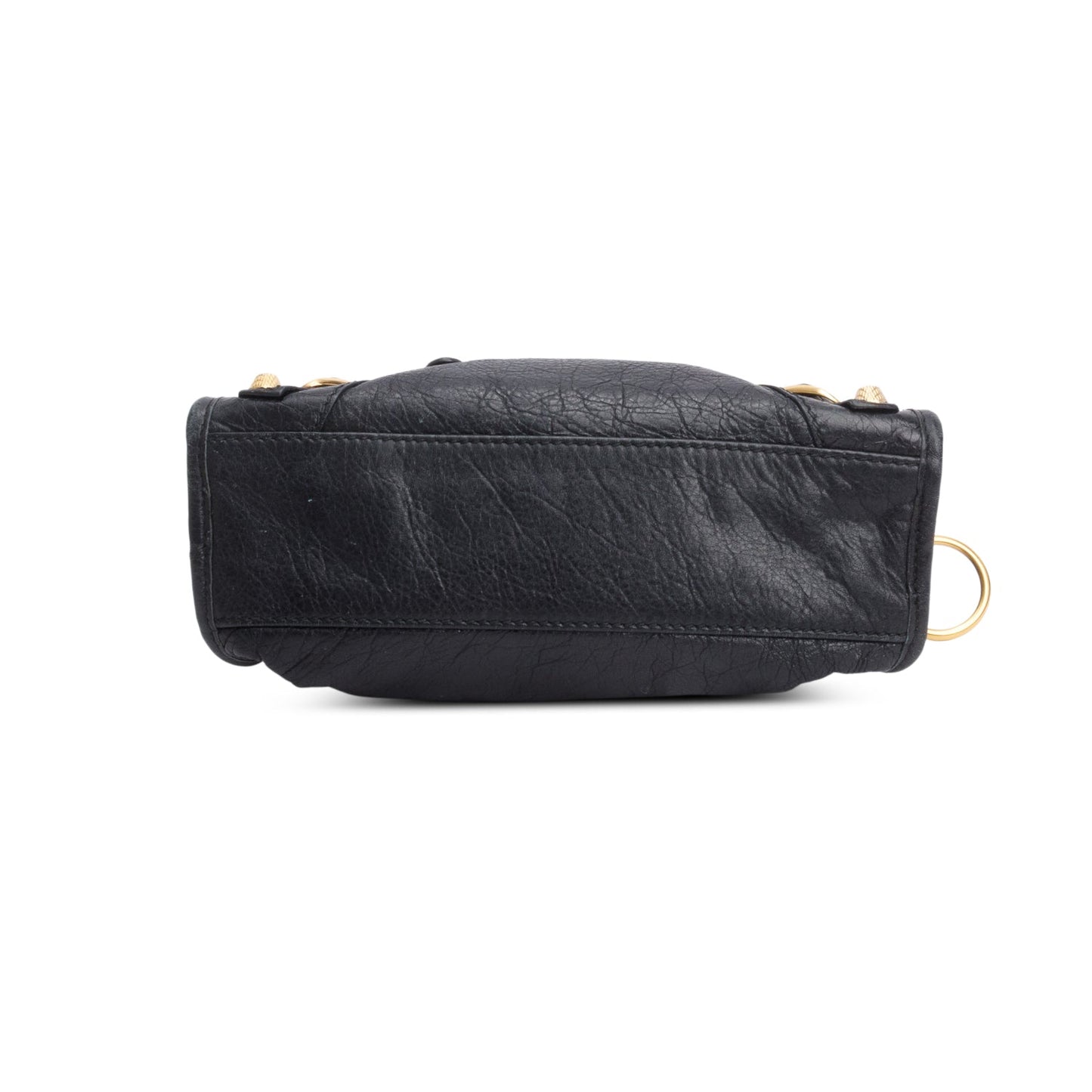 Balenciaga Black Agneau Leather Classic Mini City Bag