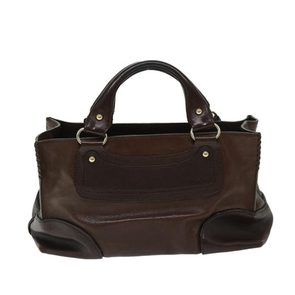 Luxury CELINE Hand Bag Leather Brown  68027