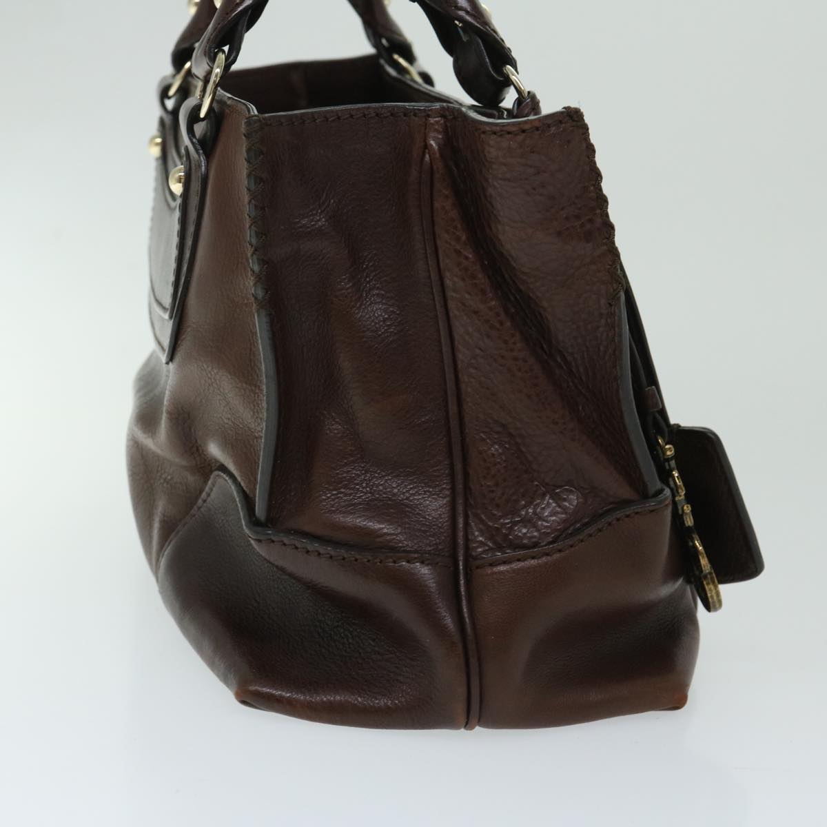 Luxury CELINE Hand Bag Leather Brown  68027