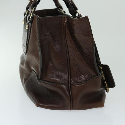 Luxury CELINE Hand Bag Leather Brown  68027
