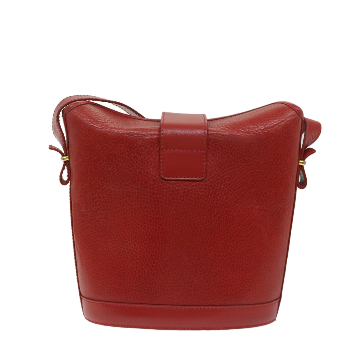 Luxury CELINE Shoulder Bag Leather Red  68032