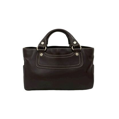 CELINE Handbag leather Brown Boogie bag
