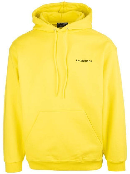 Luxury Balenciaga Trending 2025 Mini Logo Cotton Hoodie Yellow