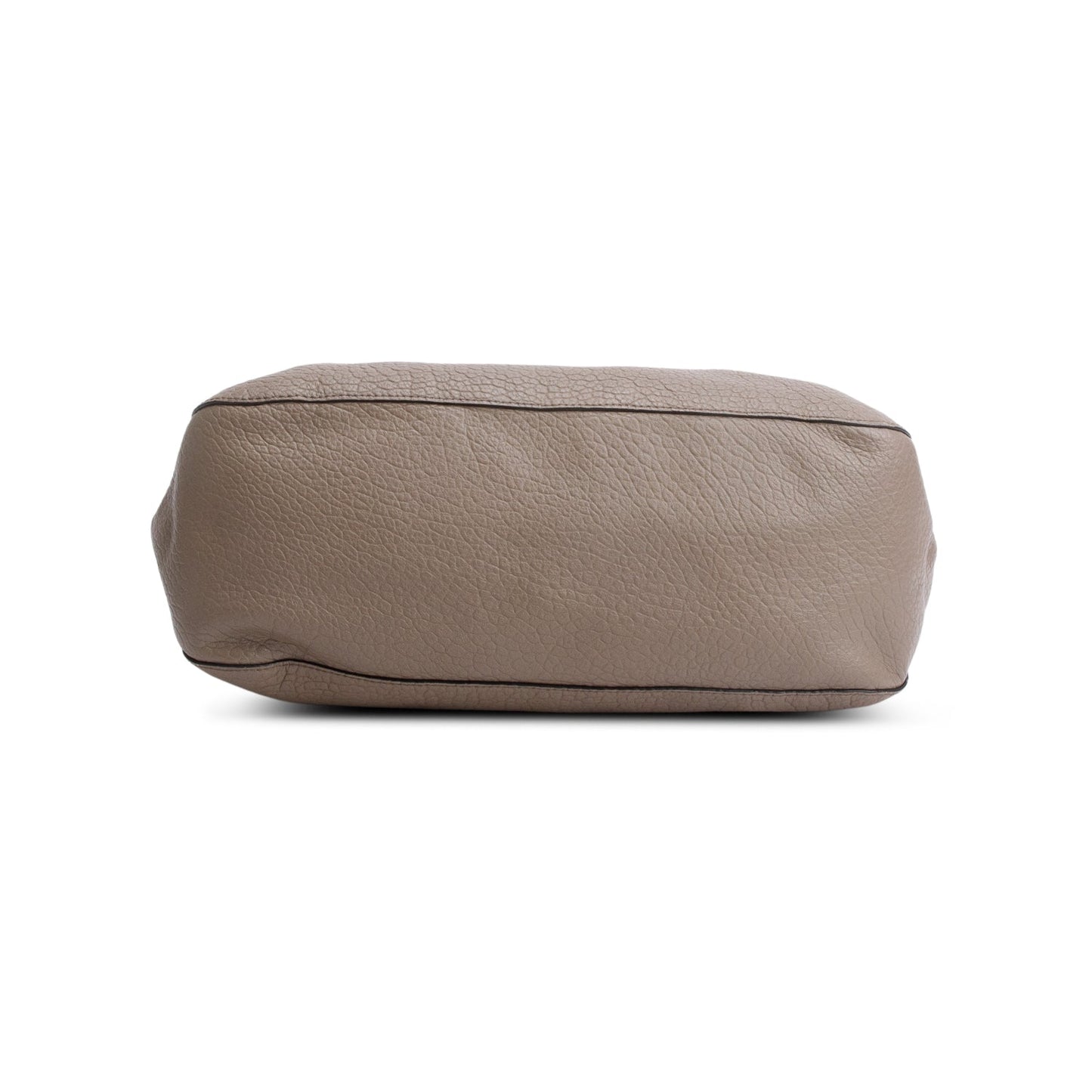 Burberry Taupe Grained Leather Ledbury Convertible Hobo