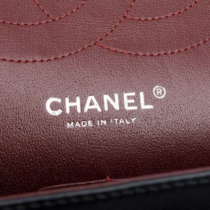 Chanel Black Quilted Lambskin Leather Jumbo Double Flap Bag