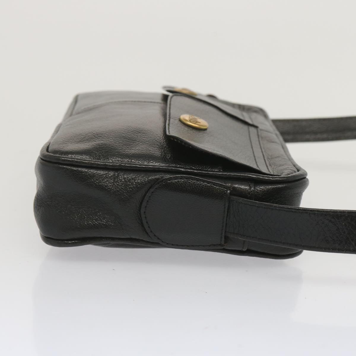 Luxury CELINE Shoulder Bag Leather Black  68125