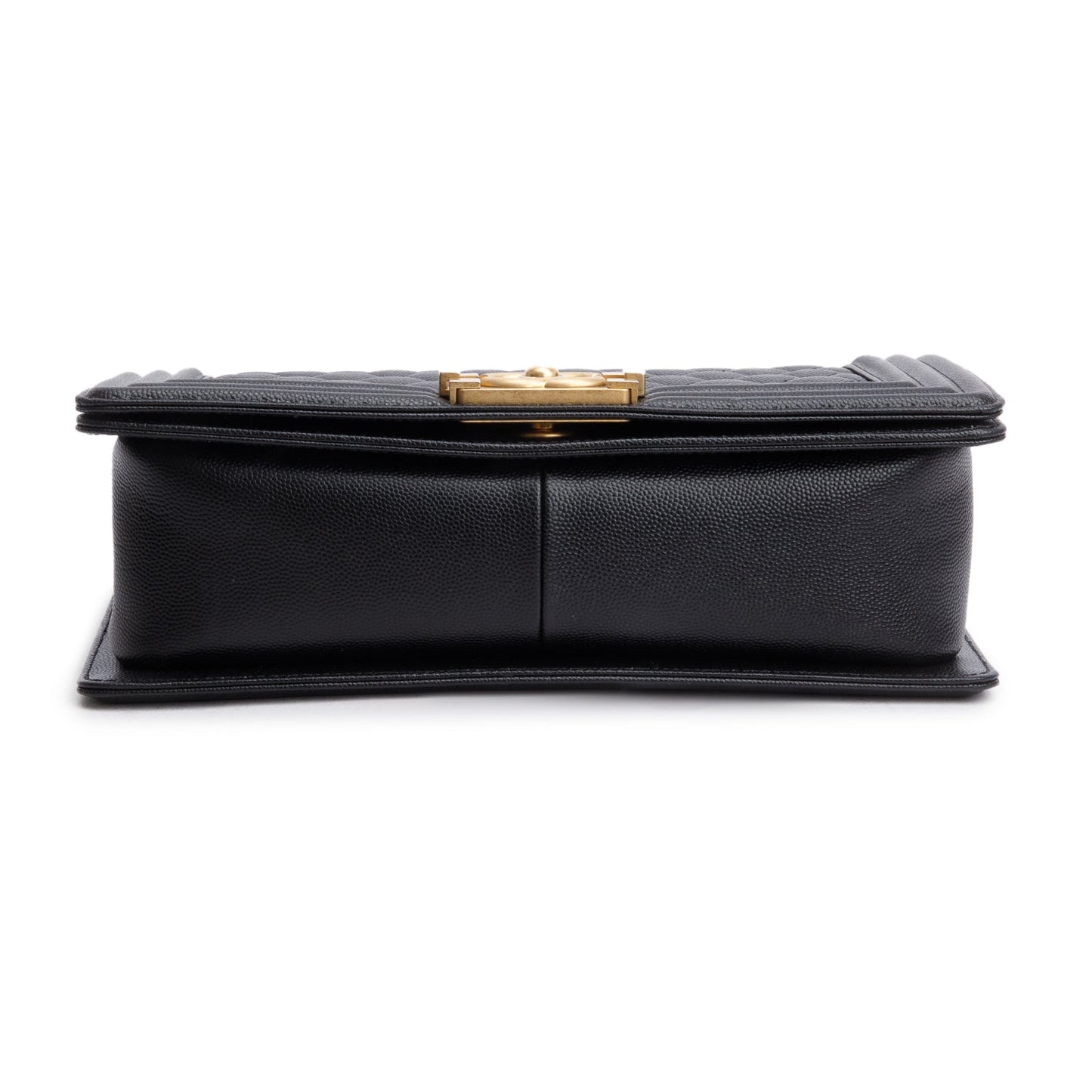 Chanel 2020 Black Caviar Quilted Medium Boy Flap Bag