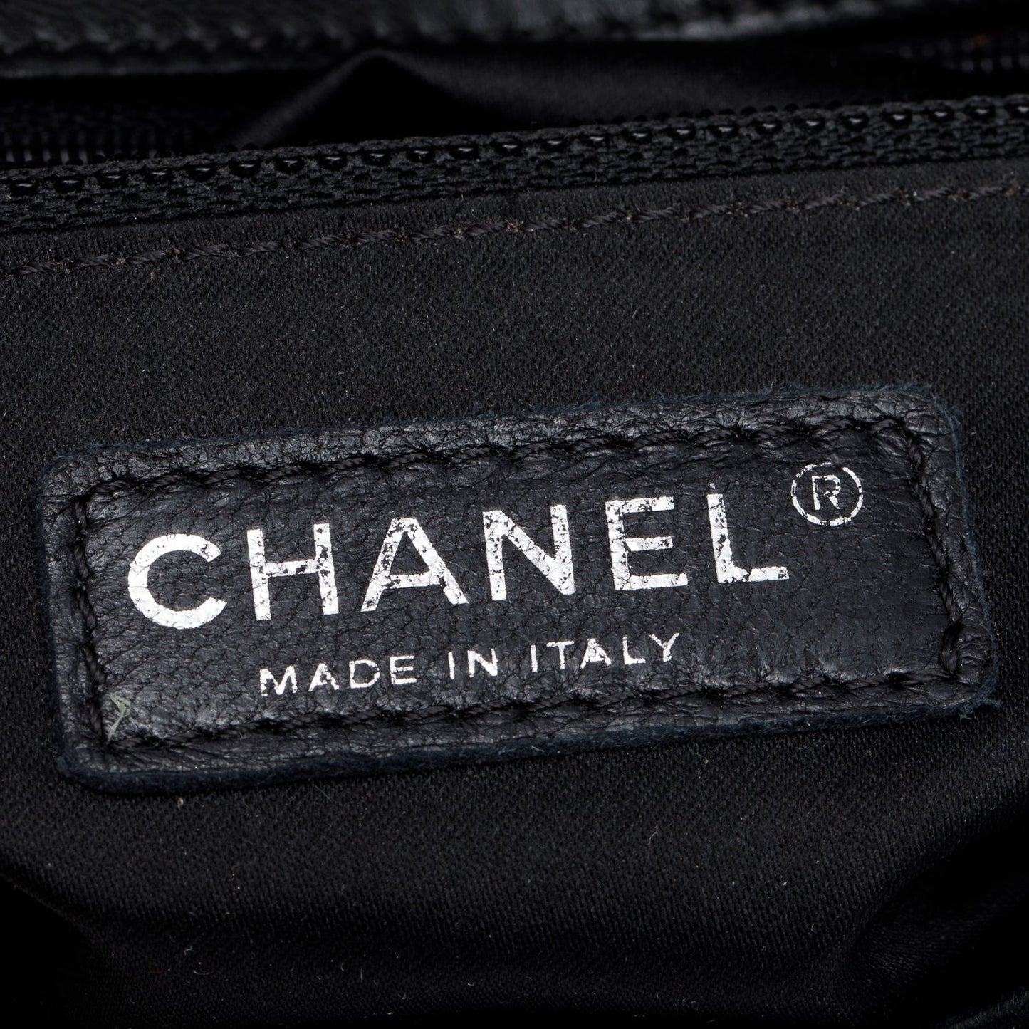 Chanel Black Lambskin Vertical Stitch Small Flap Bag