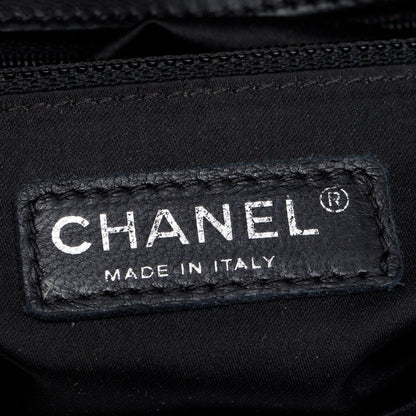 Chanel Black Lambskin Vertical Stitch Small Flap Bag