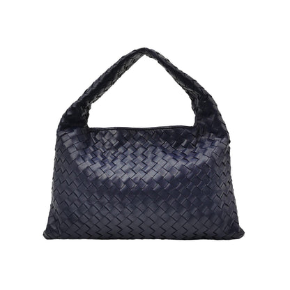 Bottega Veneta Hop Hobo Medium Leather Navy 46cm