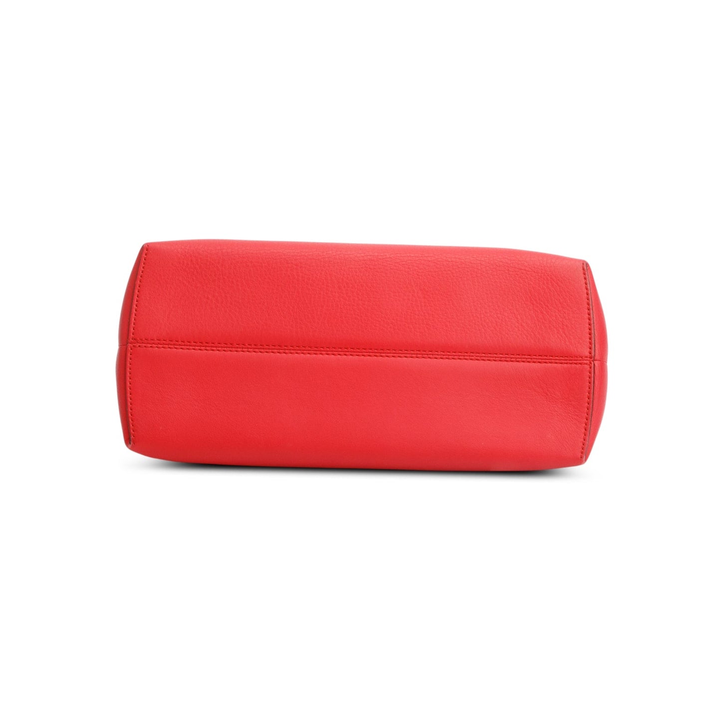 Fendi Red Vitello Dolce Medium By the Way Flower Boston Bag