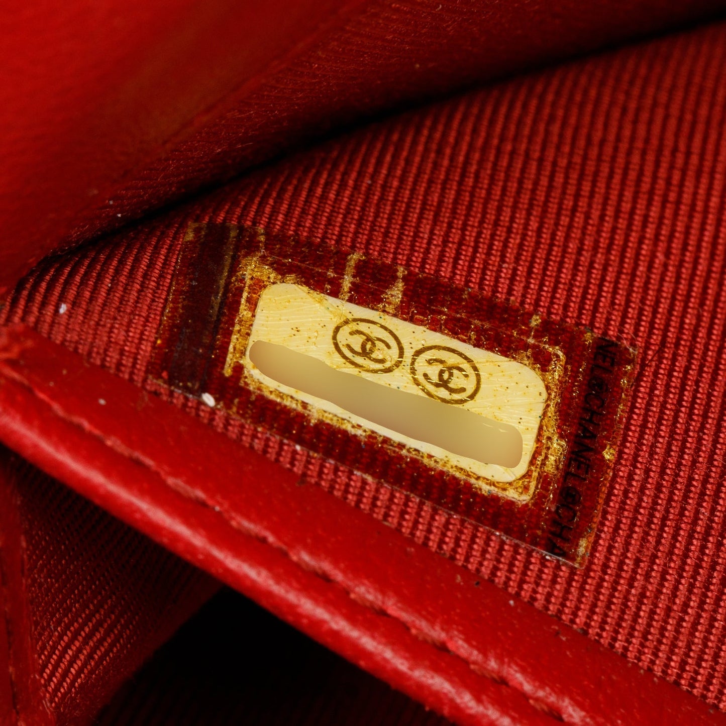 Chanel Red Lambskin Quilted Large Flap Wallet