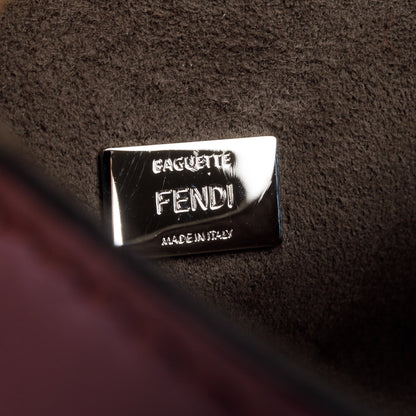 Fendi Pink Calfskin Micro Monster Baguette