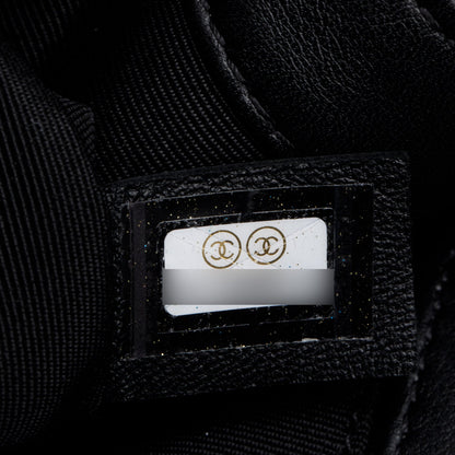 Chanel 2021 Black Quilted Lambskin Leather Medium Boy Bag