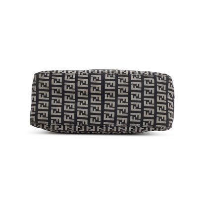 Fendi Black Zucchino Cuoio Pochette