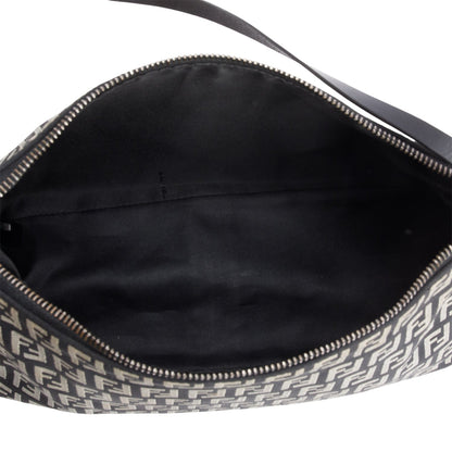 Fendi Black Zucchino Cuoio Pochette