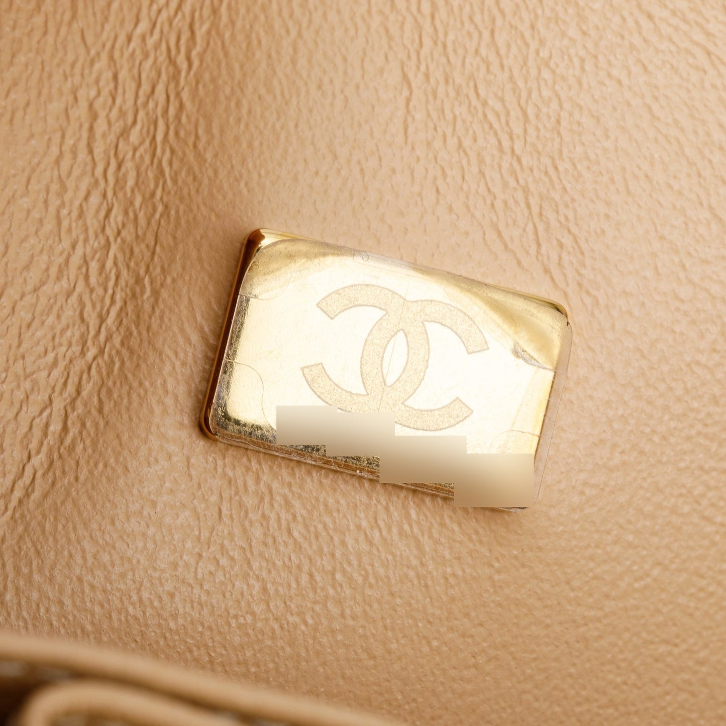 Chanel 2025 Beige Caviar Quilted Small Double Flap Bag